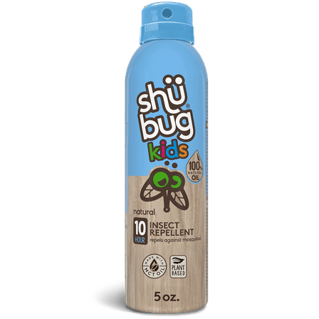 Shubug Kids Natural Insect Repellent, 100% Natural Oil, Daily Mosquito Repellent Moisturizer, 5oz. Kids Bug Spray