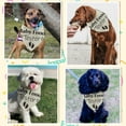thumbnail image 6 of 1 Pc Pet Dog Bandana 30.7x14.9inch(78x38cm) Food Tester Footprint Triangle Pet's Bandana Adjustable Comfortable Pet Bibs Washable Cotton Scarf Kerchief for Large Dog Pet Light Coffee, 6 of 6