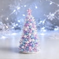 thumbnail image 4 of DIY Beaded Christmas Tree Kit, Sparkling Holiday Craft Set with Pearls, Crystals & Beads, Handmade Christmas Decoration for Adults, Purple, 4 of 6