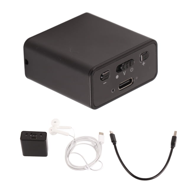 Mini grabadora de voz digital con potente adsorción magnética, IA, reducción de ruido HD inteligente, grabadora activada por voz, inglés neutro, 32 GB