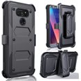 thumbnail image 1 of Compatible with LG V30S ThinQ Case,V30 Case, V30 Plus Case, V35 ThinQ Case - Full-Body Rugged Belt Clip Holster Kickstand Case Without Built-in Screen Protector Black, 1 of 5