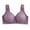 Dark Purple, variant on QASIEATN Wireless Daisy Bras for Women Fashion Solid Full Coverage Push Up Bralette Bras Women's Underwear