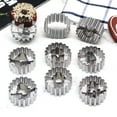 thumbnail image 4 of Homelife 9Pcs Christmas Cookie Cutters Set Stainless Steel Baking Mold Christmas Tree Gingerbread Man Snowman Elk Shapes for Holiday Baking Gadgets, 4 of 13