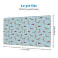 thumbnail image 2 of Rateoe Dachshund Dog Print Mouse Pad - Extended Large Gaming Mousepad,Non-Slip Stitched Edge,16x29.5 Inch, 2 of 8