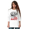 thumbnail image 4 of Troll Face You Mad Trollface Meme Unisex Plus Size Long Sleeve Tee Shirt Brisco Brands 3X, 4 of 5