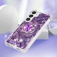 thumbnail image 4 of Quicksand Case for Samsung Galaxy S24 Plus (Not S24) for Women Girls, Glitter Sparkle Flowing Clear Liquid Cover Case with Bling Diamond Kickstand for Samsung Galaxy S24+ Plus -Purple, 4 of 14