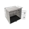 thumbnail image 6 of Bones Dog Crate Cover, Randomly Scattered Continuing Dog Bones Cartoon Style, Easy to Use Pet Kennel Cover Small Dogs Puppies Kittens, 7 Sizes, Pale Grey Charcoal Grey, by Ambesonne, 6 of 6