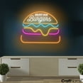 thumbnail image 2 of Craftnamesign Enjoy Our Burgers Neon Light Sign For Hamburger Store Wall Decoration, 2 of 5