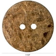 thumbnail image 4 of Le Bouton Beige 1 1/2" Coconut 2-Hole Button, 4 of 6