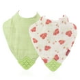 thumbnail image 2 of Nuby Muslin Teething Bib, 2 Pack, 2 of 6