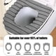 thumbnail image 5 of Asiento de inodoro con calefacción gris - Cojín calefactor USB de invierno, termostato de calefacción rápida, cojín de felpa lavable, cubierta de asiento de inodoro, 5 of 6