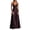 Purple, variant on Women's Satin Spaghetti Strap Maxi Dress – Deep V-Neck Waist-Defined A-Line Evening Gown – Elegant Floor-Length Formal Dress for Prom, Wedding Guest & Gala – Sizes XS-XL