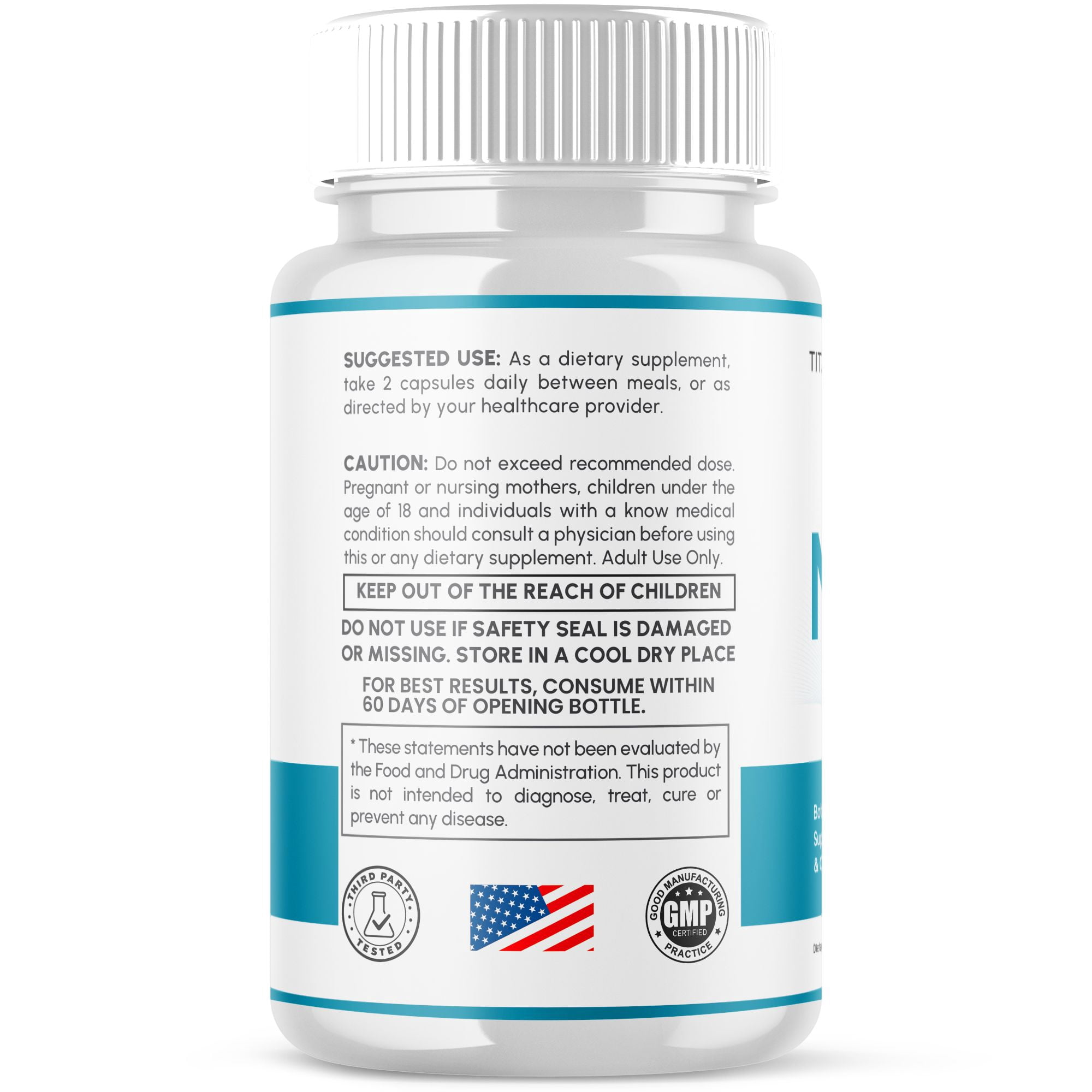 Nervetin Advanced Nerve Support Supplement Pills All Natural Ingredients 300 Capsules