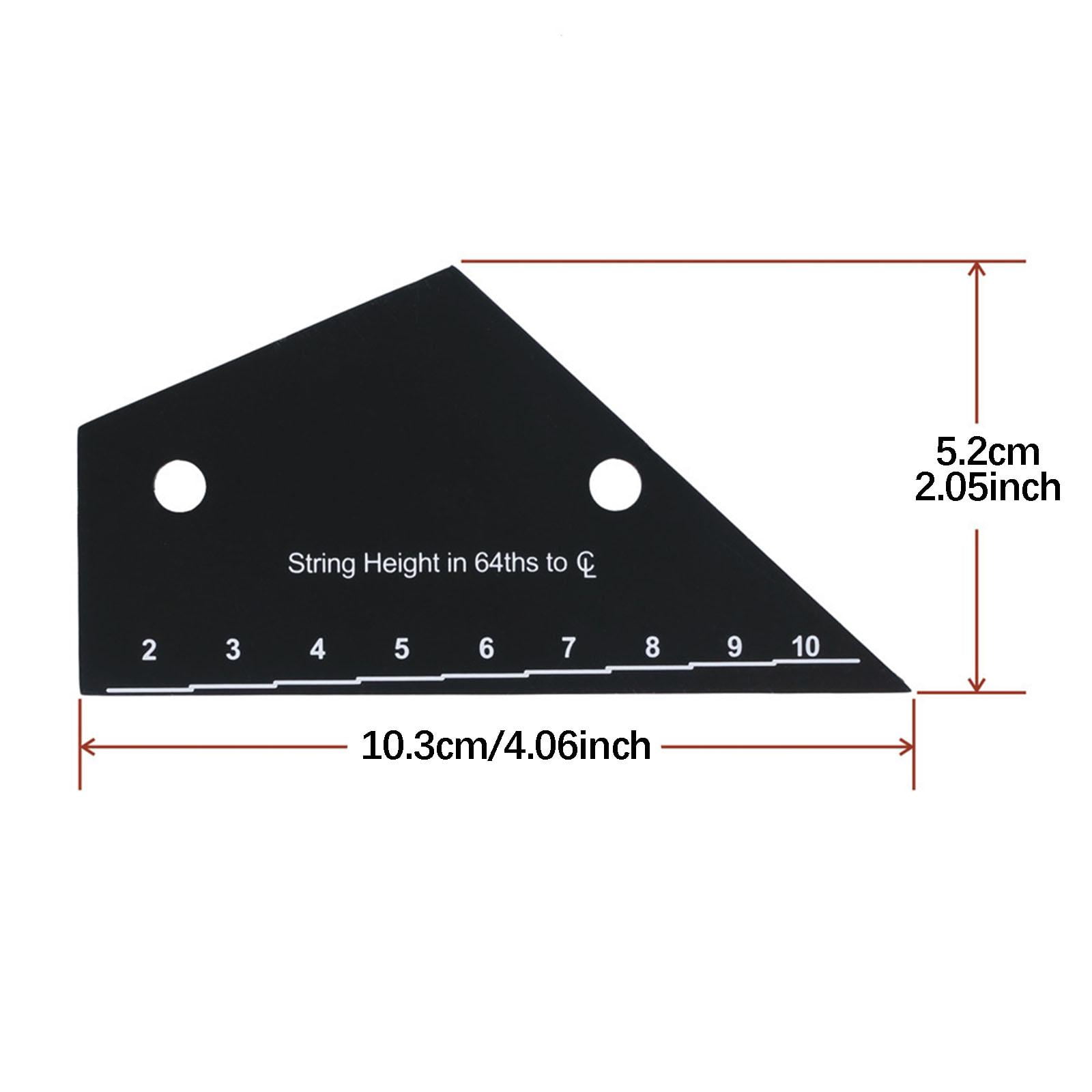 3 Pieces Guitar String Ruler Gauge Measuring Tool Kit Stainless Steel for Electric Acoustic Classical Guitar Players