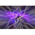 thumbnail image 2 of Jenny Rainbow Fine Art 14x11 White Modern Wood Framed Museum Art Print Titled - Mystery of Colors Purple Gold, 2 of 4