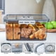 thumbnail image 5 of Caja de pan para encimera de cocina, contenedor hermético de almacenamiento de pan, registro de tiempo con tapa, contenedor de pan para pan casero, bollo, bagel, pan, 5 of 5