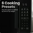 thumbnail image 6 of Open Box Chefman Countertop Microwave Oven 1.1 Cu. Ft., 1000 Watts with 6 Presets and 10 Power Levels - Black, 6 of 9