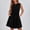 Black, variant on TAGOLD Womens Camis Sleeveless Dress Crew Neck Waist Ruffle Casual Summer Daily Outfit