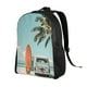 thumbnail image 2 of Fotbe Vintage Surf Van Beach Mochila de Viaje para Laptop, Mochila Ejecutiva Delgada y Resistente 15.6", 2 of 8