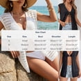 thumbnail image 3 of LIBRCLO Womens Swimsuit Cover-ups Netting Dresses for Women Fashion Cardigan Bathing Suit Swimsuit Cover-ups, 3 of 6
