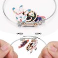 thumbnail image 4 of Pendant Bangle Stainless Steel Expandable Creative Astronaut Bangle Hand Jewelry, 4 of 10