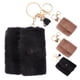 thumbnail image 4 of 4 mini billeteras con llavero para mujer, monedero pequeño, monedero peludo, contenedor de monedas, 4 of 7