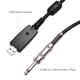thumbnail image 5 of Cable de audio Cable USB de guitarra Andio Interfaz USB macho a cable de conexión de guitarra eléctrica mono de 6.35 mm (1/4 pulg.) Cable de grabación profesional de guitarra a PC USB Compatible con W Tomshoo Cable de audio, 5 of 6