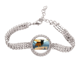 thumbnail image 1 of Bote de remos Pulsera de tobillera de cadena de tenis, joyería de diamantes, 1 of 3