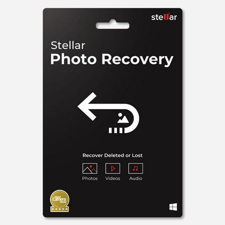 Stellar Photo Recovery Software | for Windows | Standard | Recovers Deleted Data, Photos, Videos, Emails Etc. | 1 PC 1 Year | Activation Key Card