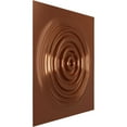 thumbnail image 2 of 19 5/8"W x 19 5/8"H Shallows EnduraWall Decorative 3D Wall Panel, Bright Coat Copper (Covers 2.67 Sq. Ft.), 2 of 6