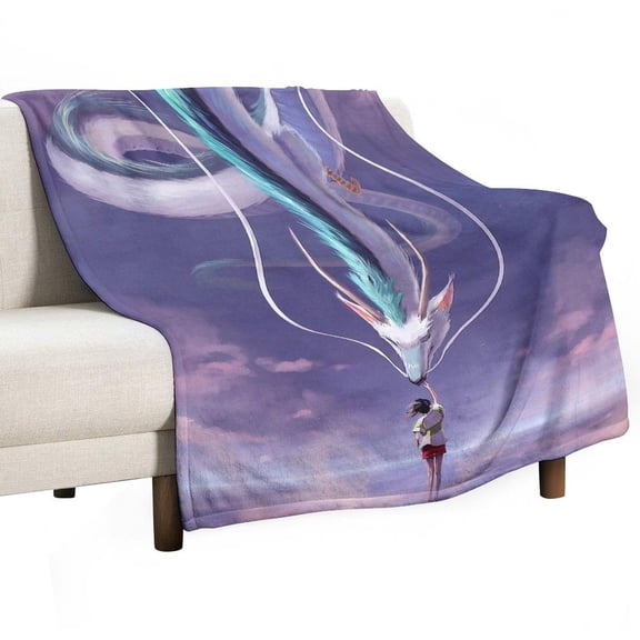 Japan Anime Blanket Plush Lightweight Soft Flannel Japanese Manga Throw Blankets for All Seasons Gifts