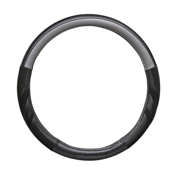 Genuine Dickies Black-Gray Dura Grip Truck Steering Wheel Cover ...