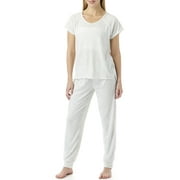 Jessica Simpson Women's Top and Cuffed Pajamas Pant Set
