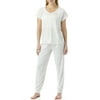 Jessica Simpson Women's Top and Cuffed Pajamas Pant Set