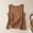 Coffee, variant on Basic Tank Tops Lounge Tops Loose Fit Blouse House Tees Women's Fashion Summer Leisure Tank Solid Green XL