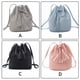 thumbnail image 4 of Bolso Bucket Bolso De Hombro De Cuero De Imitación Mujer Bolso De Crossbody Con Cordón De Borla De Color Sólido, Gris Scienceny AP000970-01, 4 of 7