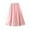 Pink, variant on Summer Hot Saving! ITSUN Women's Solid Mesh Skirt High Waist A-line Skirt Elegant Half Length Skirt Beige Free Size