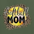 thumbnail image 2 of Softball Mom Animal Print Girl Sports Men's Graphic T-Shirt, Military Green, Medium, 2 of 4