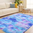 thumbnail image 6 of Junovo Shaggy Tie Dye Rugs for Girls Living Room Nursery Kids, Fluffy Soft Carpet for Bedroom Indoor Area Rug, 6 of 6