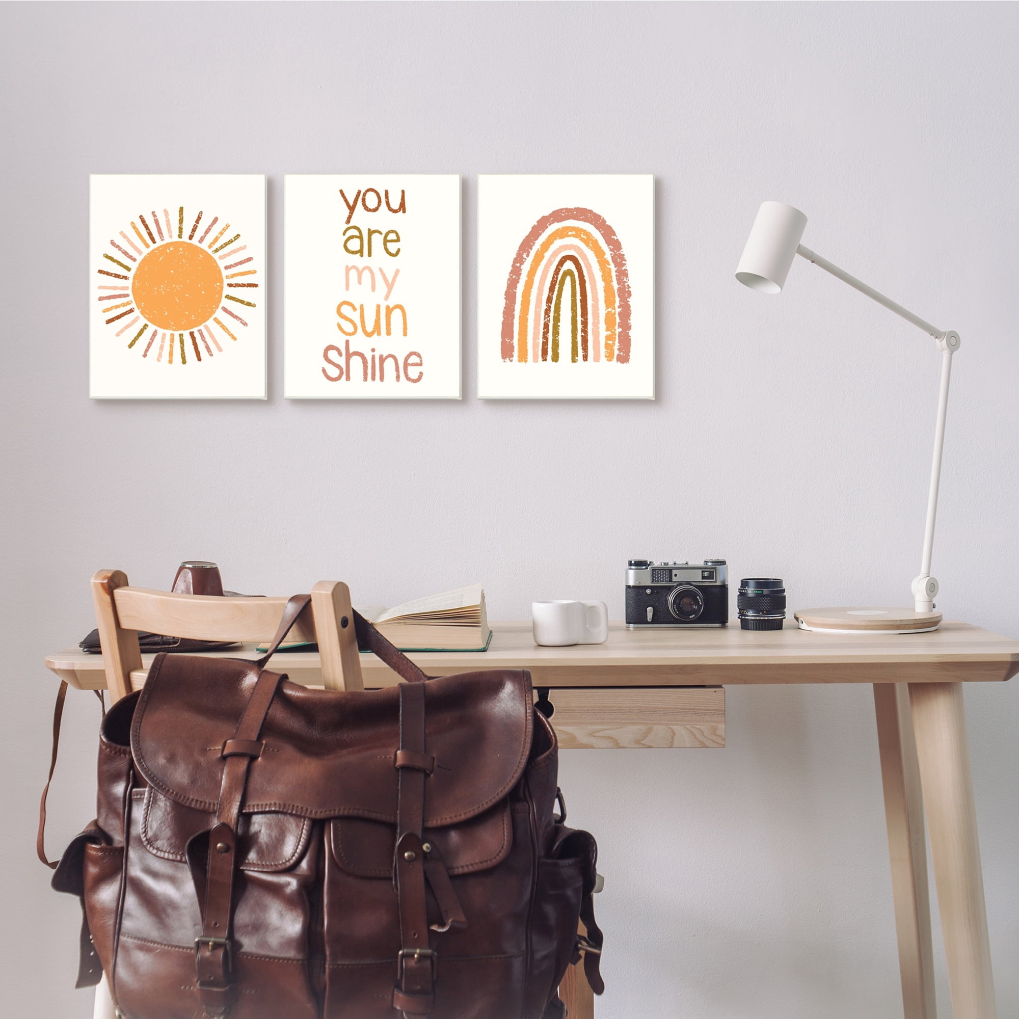 Stupell Industries My Sunshine Rainbow Kids Inspirational Saying Text Design,10 x 15, Design by Taylor Shannon Designs