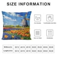 thumbnail image 5 of SHERONV Flowers Graphic Decorative Pillow Cover for Home Couch Living Room Sofa, Spring Theme Square Design, 1PC 20x20in, 5 of 5
