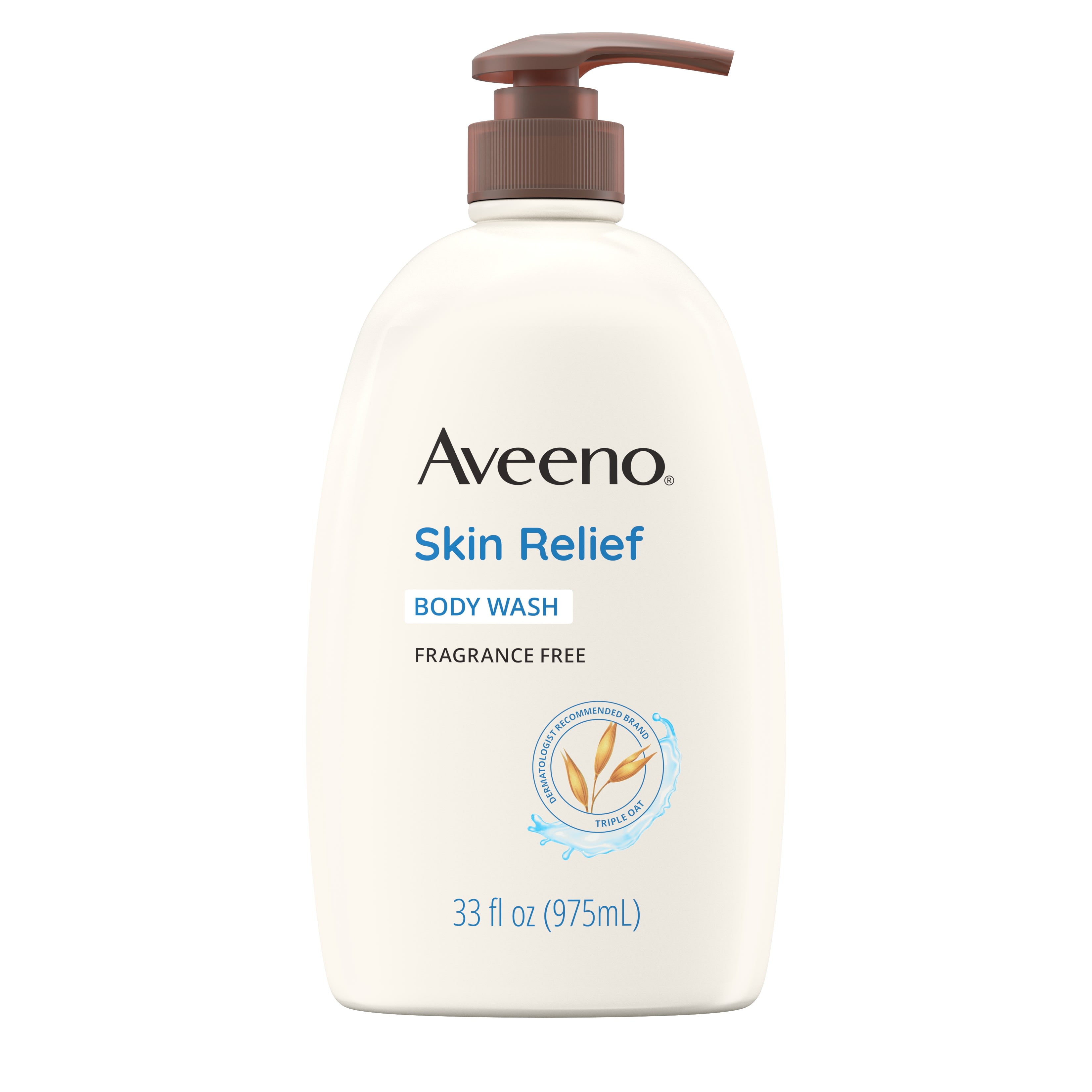 Aveeno Skin Relief Fragrance-Free Body Wash, Sensitive Skin, 33 fl. oz