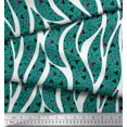 thumbnail image 2 of Soimoi Poly Georgette Tissu Coeur, Point et Feuilles Tissu Imprimé 1 Yard 42 Inch Wide, 2 of 3