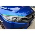 thumbnail image 5 of Hood Grille Decal Trim Kit Carbon Fiber Look Cover Chrome Compatible for Civic 16-20, 5 of 5