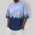 thumbnail image 2 of Summer Men's Popular T-shirt Printed Round Neck Short Sleeve T-shirt S, 2 of 5
