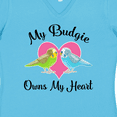 thumbnail image 4 of Inktastic Budgie Parakeet Budgerigar Pet Women's V-Neck T-Shirt, 4 of 5