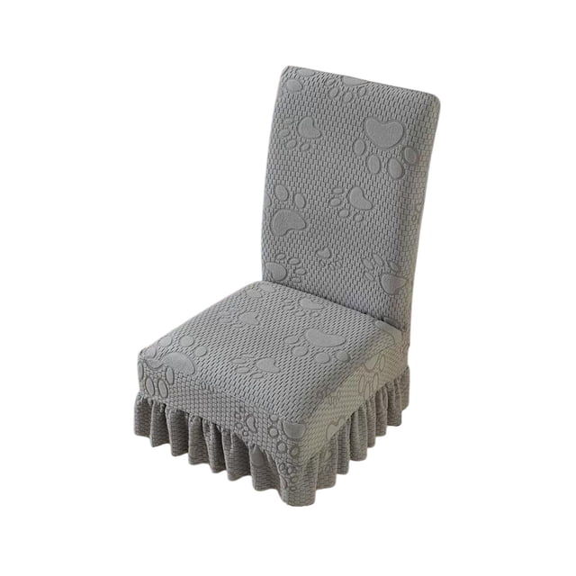 Ohufall Thickened Cats Paw Stretch Chair Covers Seat Back Integrated Dining Chair Slipcovers All Season Elastic Seat Covers For Home