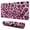 Pink and Gray, variant on Long Mouse Pads for Desk,Yellow and Black Of Leopard Print Desk Mats on Top Of Desks, Desk Mouse Pad Extra Large with 3mm Non-Slip Base and Stitched Edge for Gaming,Office,Work,Home 31.5"x11.8"