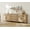 oak, variant on WAMPAT Sideboard Cabinet with 5 Drawers and 4 Doors, Vintage Wood Grain Design, Buffet Cabinet with Storage, Coffee Bar for Dinning Room, Kitchen & Living Room, Wash Grey, 101 inch