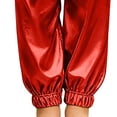 thumbnail image 6 of Hessimy Girls Sweatpants Kids Baggy Cargo Pants Athletic Drawstring Jogger Pants with Pockets(Red,3-4 Years), 6 of 6